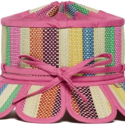 Reversible Straw Petal Shape Foldable Sun Hat
