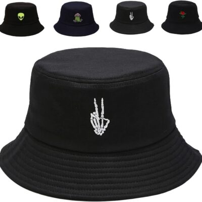 Cotton Bucket Hat Unisex Summer Travel Fisherman