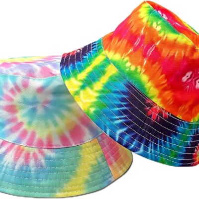 Reversible Printed Packable Bucket Hat Unisex Summer