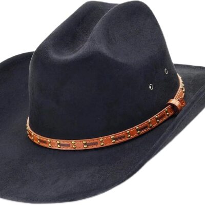 Wide Brim Cowboy Hat with Gift Box Unisex