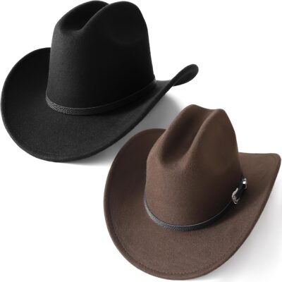 Western Felt Cowboy Hat  Costume Unisex